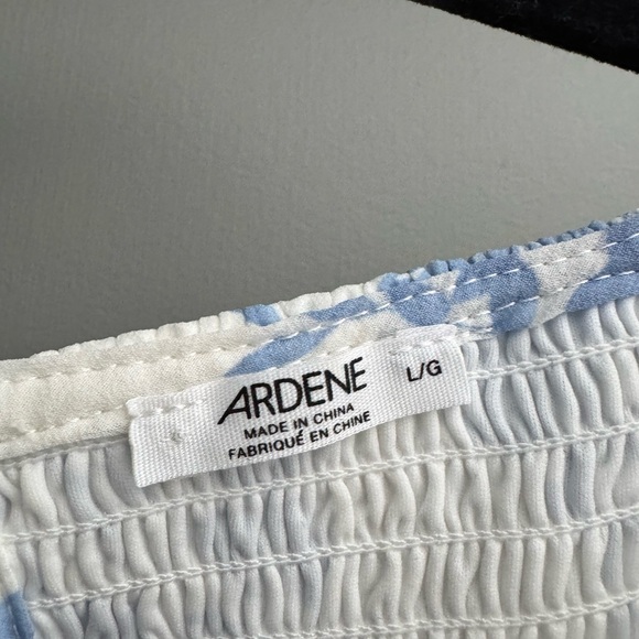 Ardene Blue and White Floral Midi Dress - Picture 3 of 4